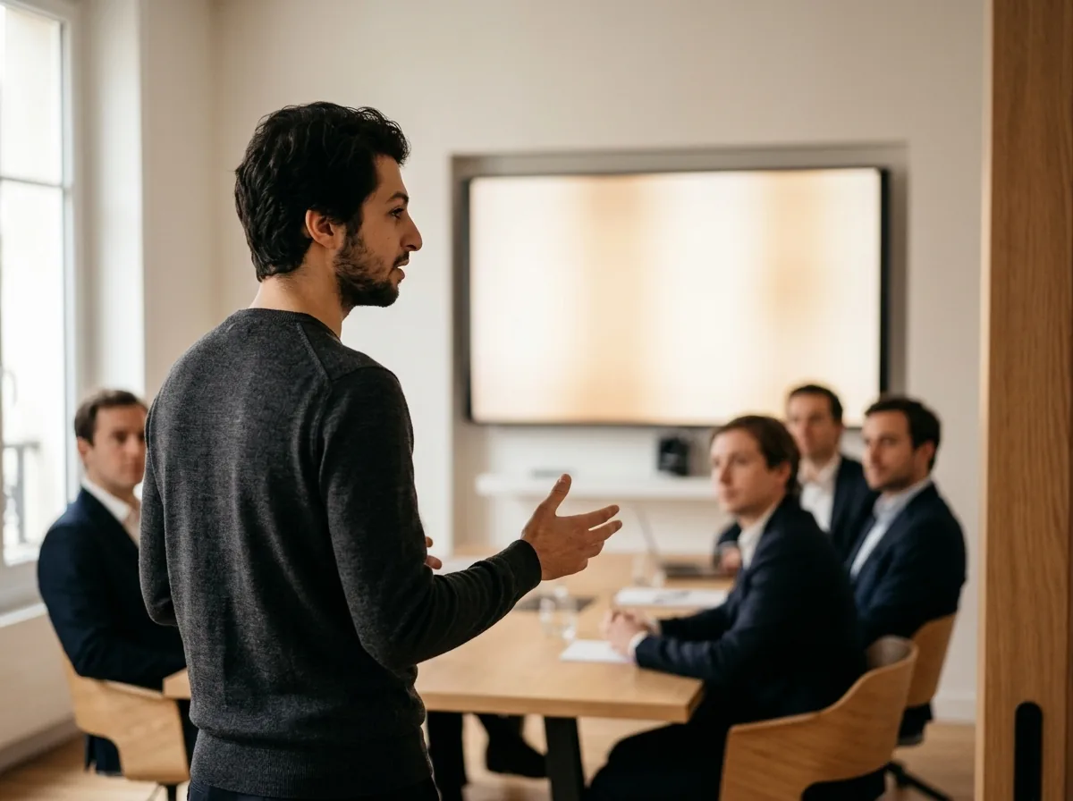 Atelier IA en entreprise mené par Ulysse Trin